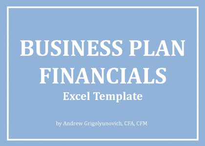Business Plan Financials Excel Model - Templarket -  Business Templates Marketplace