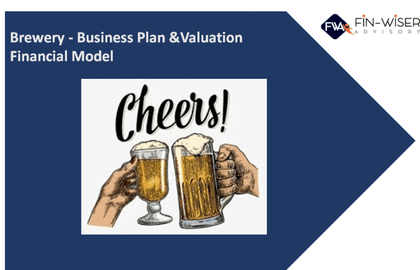 Brewery - 3 Statement Financial Model with 5 years Monthly Projection and Valuation - Templarket -  Business Templates Marketplace