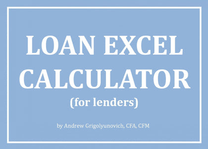 Loan Excel Calculator (for lenders) - Templarket -  Business Templates Marketplace