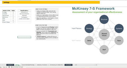 McKinsey 7S Model Excel Template