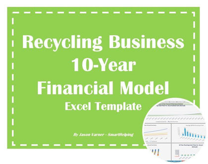 recycling business 10 year financial excel model 1
