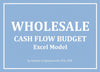 Wholesale - Cash Flow Budget Excel Model - Templarket -  Business Templates Marketplace