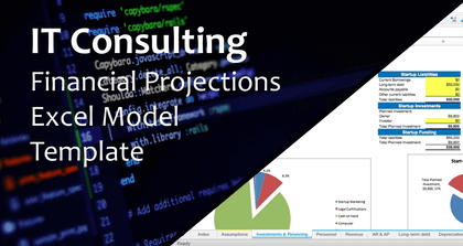 IT Consulting Financial Projections - Templarket -  Business Templates Marketplace