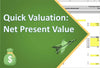 quick valuation net present value npv calculator 1