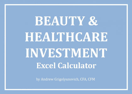 Beauty & Healthcare Investment Excel Calculator - Templarket -  Business Templates Marketplace