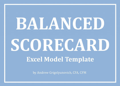 Balanced Scorecard Excel Model Template - Templarket -  Business Templates Marketplace