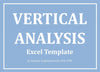 Vertical Analysis Excel Template - Templarket -  Business Templates Marketplace