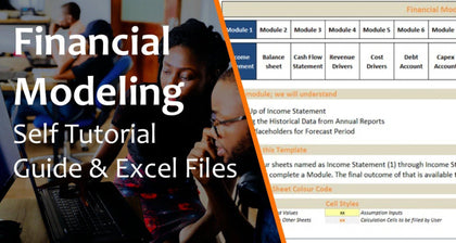 3 Statement Financial Modeling with DCF & Relative Valuation - Self Learning Kit - Templarket -  Business Templates Marketplace