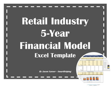 retail industry 5 year financial excel model 1