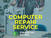 Computer Repair Service Financial Model Excel Template - Templarket -  Business Templates Marketplace