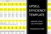 upsell efficiency excel template 1