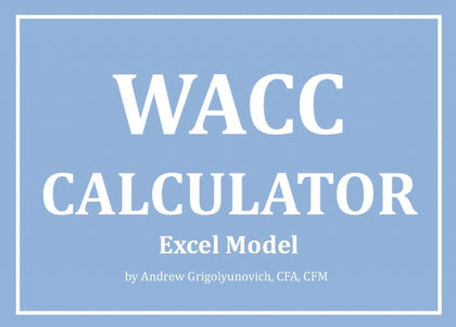 WACC (Weighted Average Cost of Capital) Calculator - Templarket -  Business Templates Marketplace