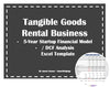 tangible good rental business 5 year startup financial model dcf analysis 1