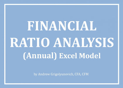 Financial Ratio Analysis (Annual) Excel Model - Templarket -  Business Templates Marketplace