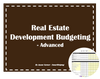 real estate development budgeting advanced 1