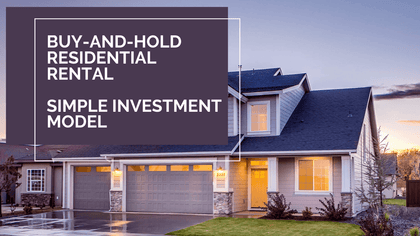 Buy-and-Hold Residential Rental Simple Investment Model - Templarket -  Business Templates Marketplace