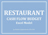 Restaurant - Cash Flow Budget Excel Model - Templarket -  Business Templates Marketplace