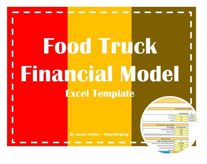 food truck financial excel model 10 year 1
