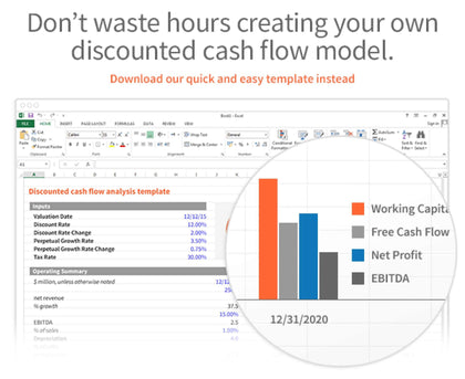 Discounted Cash Flow Model Template - Templarket -  Business Templates Marketplace