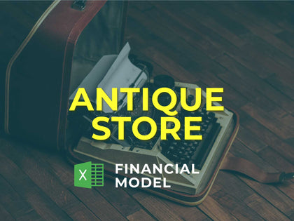Antique Store Financial Model Excel Template - Templarket -  Business Templates Marketplace