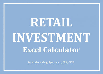 Retail Investment Excel Calculator - Templarket -  Business Templates Marketplace