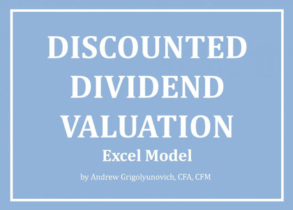 Discounted Dividend Valuation Excel Model Template - Templarket -  Business Templates Marketplace