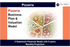 pizzeria 3 statement financial model with 5 years monthly projection and valuation 10