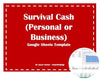 survival cash personal or business free google sheet template 1