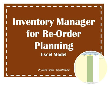 inventory manager for re order planning excel model 1