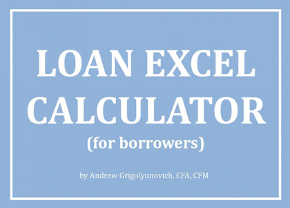 Loan Excel Calculator (for borrowers) - Templarket -  Business Templates Marketplace