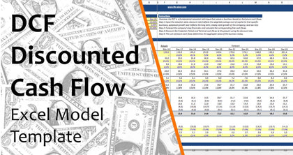 single sheet dcf discounted cash flow excel template 4