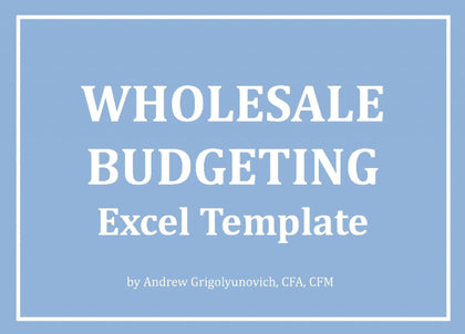 Wholesale Budgeting Excel Template - Templarket -  Business Templates Marketplace