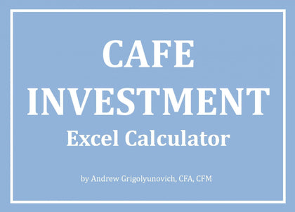 Cafe Investment Excel Calculator - Templarket -  Business Templates Marketplace