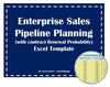 enterprise sales pipeline planning spreadsheet with contract renewal probability 1