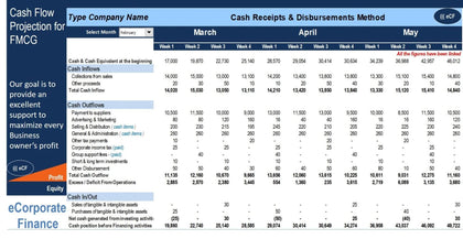 Cash Flow Projection Excel Model for FMCG - Templarket -  Business Templates Marketplace