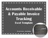 Accounts Receivable and Payable Invoice Tracking Excel Model Template - Templarket -  Business Templates Marketplace