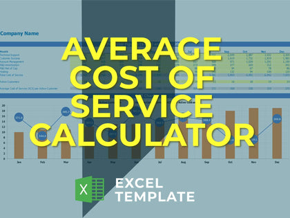 average cost of service acs excel template calculator 1