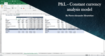 P&L (Profit & Loss) Constant Currency Analysis Excel Model - Templarket -  Business Templates Marketplace
