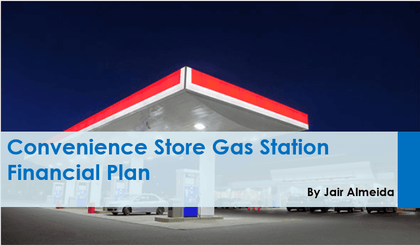 Convenience Store Gas Station Financial Plan - Templarket -  Business Templates Marketplace