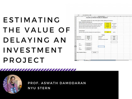 Estimating the Value of Delaying an Investment Project - Templarket -  Business Templates Marketplace