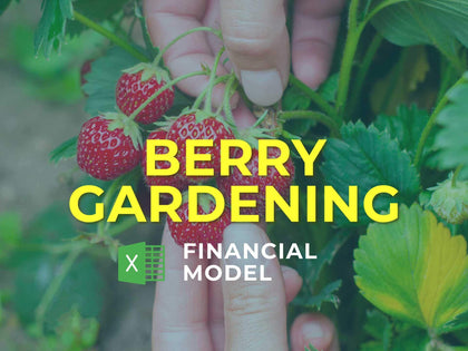 Berry Gardening Financial Model Excel Template - Templarket -  Business Templates Marketplace
