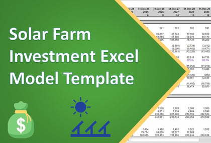solar farm investment excel model template 1
