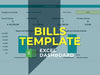 bills spreadsheet 1