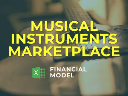 Musical Instruments Marketplace Financial Model Excel Template - Templarket -  Business Templates Marketplace