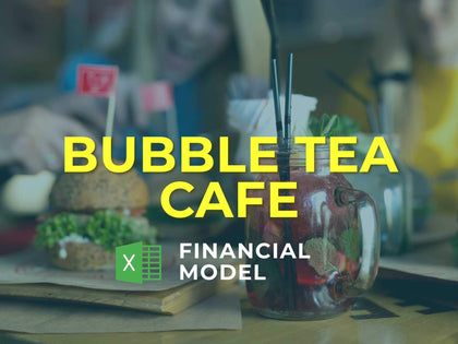 Bubble Tea Cafe Financial Model Excel Template - Templarket -  Business Templates Marketplace