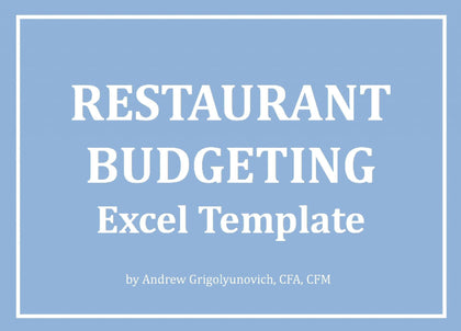 Restaurant Budgeting Excel Template - Templarket -  Business Templates Marketplace