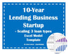 10 year lending business startup model scaling 3 loan types 1