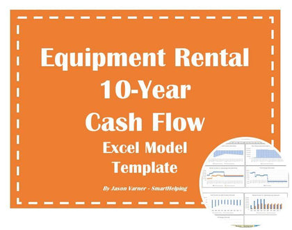 equipment rental 10 year cash flow excel model 1