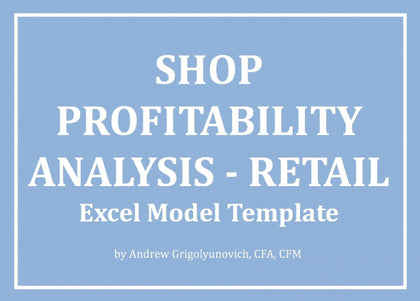 Shop Profitability Analysis - Retail Excel Template - Templarket -  Business Templates Marketplace