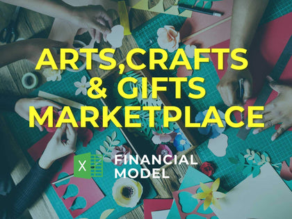 Arts, Crafts & Gifts Marketplace Financial Model Excel Template - Templarket -  Business Templates Marketplace